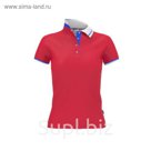 Рубашка-поло женская PiterBest, размер 52, цвет красный 200 г/м 1504W