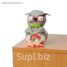 Мягкая игрушка "Совушка", зеленая бабочка