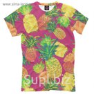 Футболка мужская "Ананасы", размер XS EDA-498459