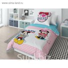 КПБ Minnie горошек, 1,5 сп, размер 148х215 см, 148х210 см, 70х70 см, ранфорс