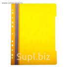 Папка скоросшиватель с перфорацией А4, желтая