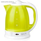 Чайник электрический BBK EK1755P, 1500 Вт, 1.7 л, белый/лайм