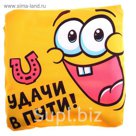Подушка в машину "Удачи в пути"
