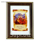 Фоторамка 10х15 см "Темный орех с золотом"