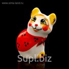 Статуэтка фарфоровая «Кошка Матрёшка», 6,5см