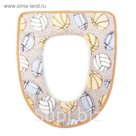 Чехол на сиденье для унитаза на липучках "Спорт", цвет МИКС