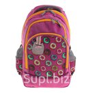 Рюкзак школьный с эргономической спинкой Luris Гармония 38x28x18 см для девочки Пончик вишня