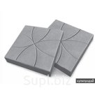 Плитка садовая серая "Цветок" (250х250х25мм)