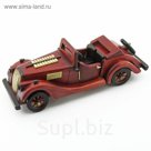 Фигурка "Ретромашина" красная, дерево 12х30х12 см