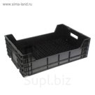 Ящик для тюльпанов, 60 х 40 х 18.5 см, чёрный
