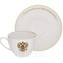 Подарочный набор Чайная пара из  костяного фарфора 250мл.+  Кофейная пара из костяного фарфора 150мл.; Артикул: 2006; Производитель стекла/хрусталя/ф