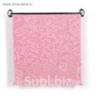 Полотенце DO&CO махр. жаккард с бахромой 50*90 см AMAZON брусничный хлопок 100%,440г/м