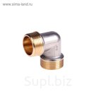 Уголок JIF, наружная резьба 3/4", никелированный