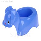 Горшок-игрушка «Зайка», цвет сиреневый