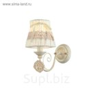 Бра Bunny 1x40Вт E14 кремовый, золото 27x15x25см