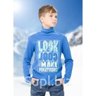 Джемпер для мальчика рост 140 см цвет лазурный