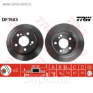 Диск тормозной  TRW DF1583