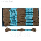 Мулине, №0058, 8±1м, цвет серый, 8±1м, цвет хаки