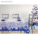 Скатерть "Этель" Зимние узоры 150х110 см, 100% хл, саржа 190 гр/м2