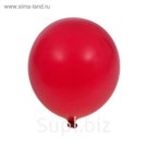Шар латексный 10", металл, набор 100 шт., цвет красный