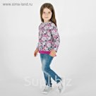 Свитшот для девочки, 'Клюква', рост 104 см