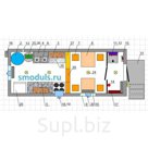 "BURAN-2" модуль для приема и приготовления пищи (2,45х6м)