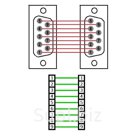 Кабель модемный COM - COM (мама - мама), RS232, DB9, 1.4 метра
