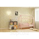 Кровать домик 6 цвет розовый спальное место 70 x 140 см