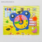 Аппликация 3D с двигающимися элементами "Часы" из ЕVA