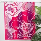 Полотенце махровое Авангард 70x140см, 3289, Маки, Хлопок, 420 гр/м2