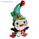 Шар фольгированный 12" "Пингвин в колпаке" без палочки