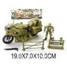 Набор Военный, солдат, мотоцик, аксессуары Shantou Gepai