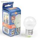 Лампа светодиодная Jazzway, G45, E27, 9 Вт, 820 Лм, 3000 K, PLED-SP