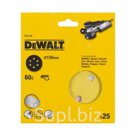 Круг шлифовальный на липучке 150 мм, Р60, 25 шт. DeWalt DT3132