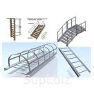 Ограждение лестниц ОЛХ 60-10,12 холодногнутый профиль, 5 кг