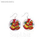 Новогодние серьги "Колокольчики" с подсветкой, набор 2 шт.