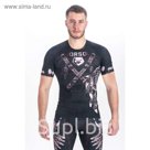 Рашгард с коротким рукавом, APACHI цвет чёрный, 2XL