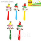 Погремушка с бубенцами "Клоун", цвета МИКС