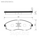 Колодки тормозные  HI-Q SP1099