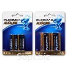 Батарейка Pleomax мизинчиковая (ААА) щелочная LR-03 - 4, комплект 4 шт. - цена за 1 шт.