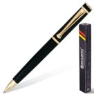 Ручка бизнес-класса шариковая BRAUBERG «Perfect Black», корпус черный, золотистые детали, 1 мм, синяя
