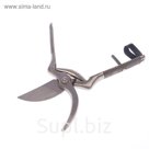 Секатор плоскостной, 9" (23 см), металлические ручки