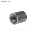 Муфта стальная 1" (Ду25), внутренняя/внутренняя