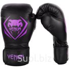 Перчатки боксерские Venum Contender Black Purple 16 унций