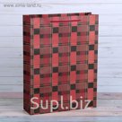 Пакет крафт "Геометрия", 31,5 х 41,5 х 9,5 см