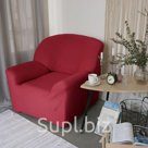 Чехол для мягкой мебели Collorista на кресло наволочка 40 40 см в ПОДАРОК бордовый