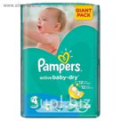 Подгузники Pampers Active Baby 4 maxi, (9-14 кг ), 76 шт