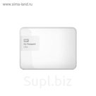 Внешний жесткий диск WD USB 3.0 1 Тб WDBDDE0010BWT-EEUE My Passport Ultra 2.5", белый