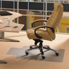 Коврик защитный для твердых напольных покрытий, износостойкий, FLOORTEX, с выступом, 90?120 см, толщина 2 мм