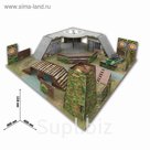 Набор игровой "Военная база" сборный 3D: аксессуары, танк, инструкция